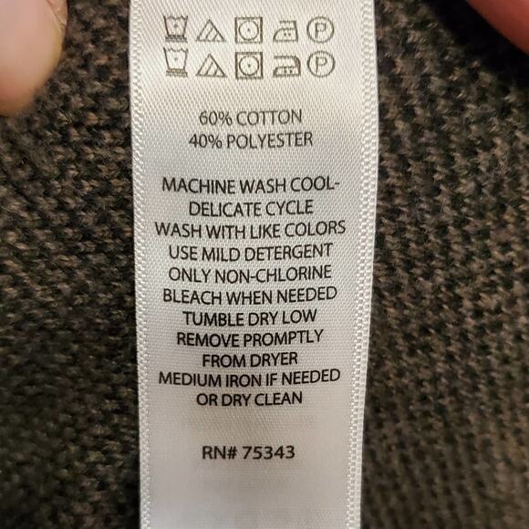 RACHEL Zoe Long Sleeve Camo Open Front Cardigan Oversized Sweater Size Medium - Picture 4 of 8